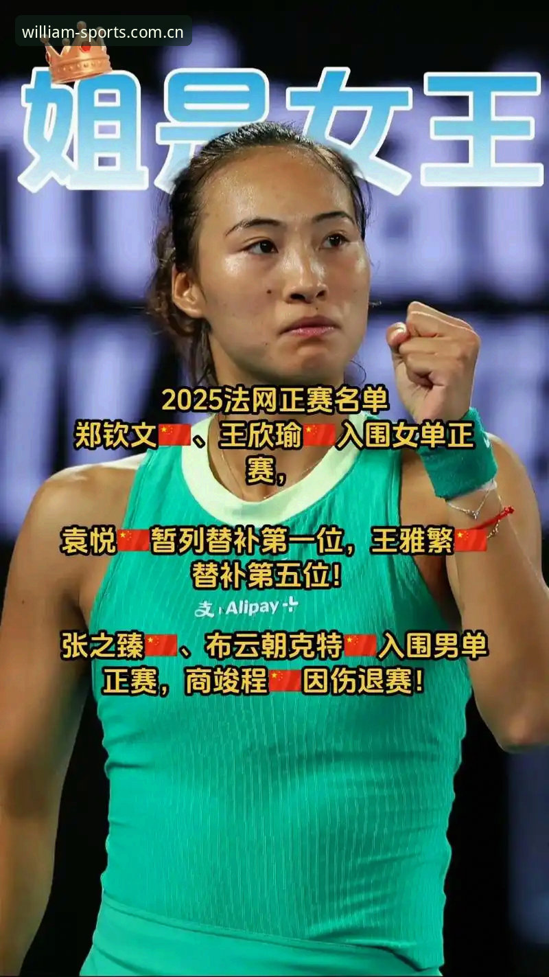 威廉希尔流畅体验 郑钦文vs王欣瑜:2026法网女单中国金花谁更有戏?威廉体育官网带你细看签运